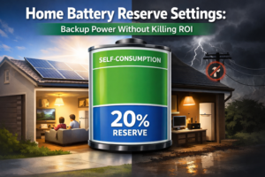 Home Battery Reserve Settings: Backup Power Without Killing ROI